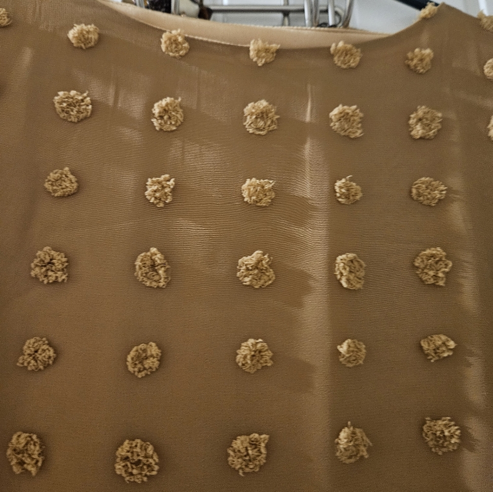SHEIN Tan Textured Blouse